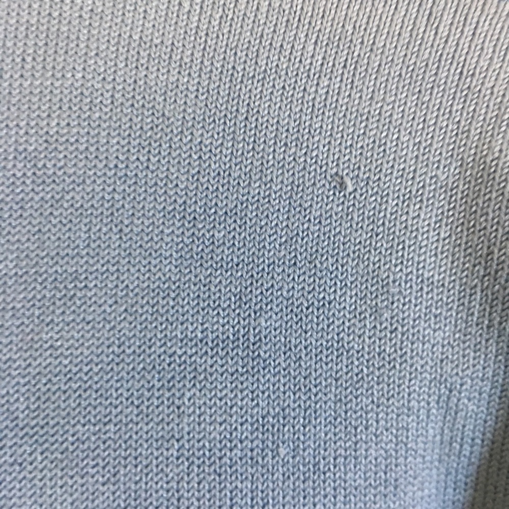 Lilly Pulitzer Classic Cardigan Light Blue Silk - Picture 3 of 8